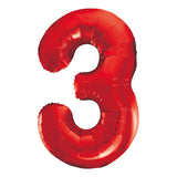 Number 1 Red Foil Balloon 86cm - Party Savers