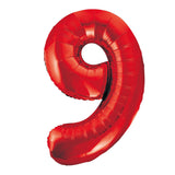 Number 4 Red Foil Balloon 86cm - Party Savers