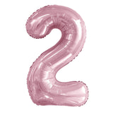 Number 1 Pastel Pink Foil Balloon 86cm - Party Savers