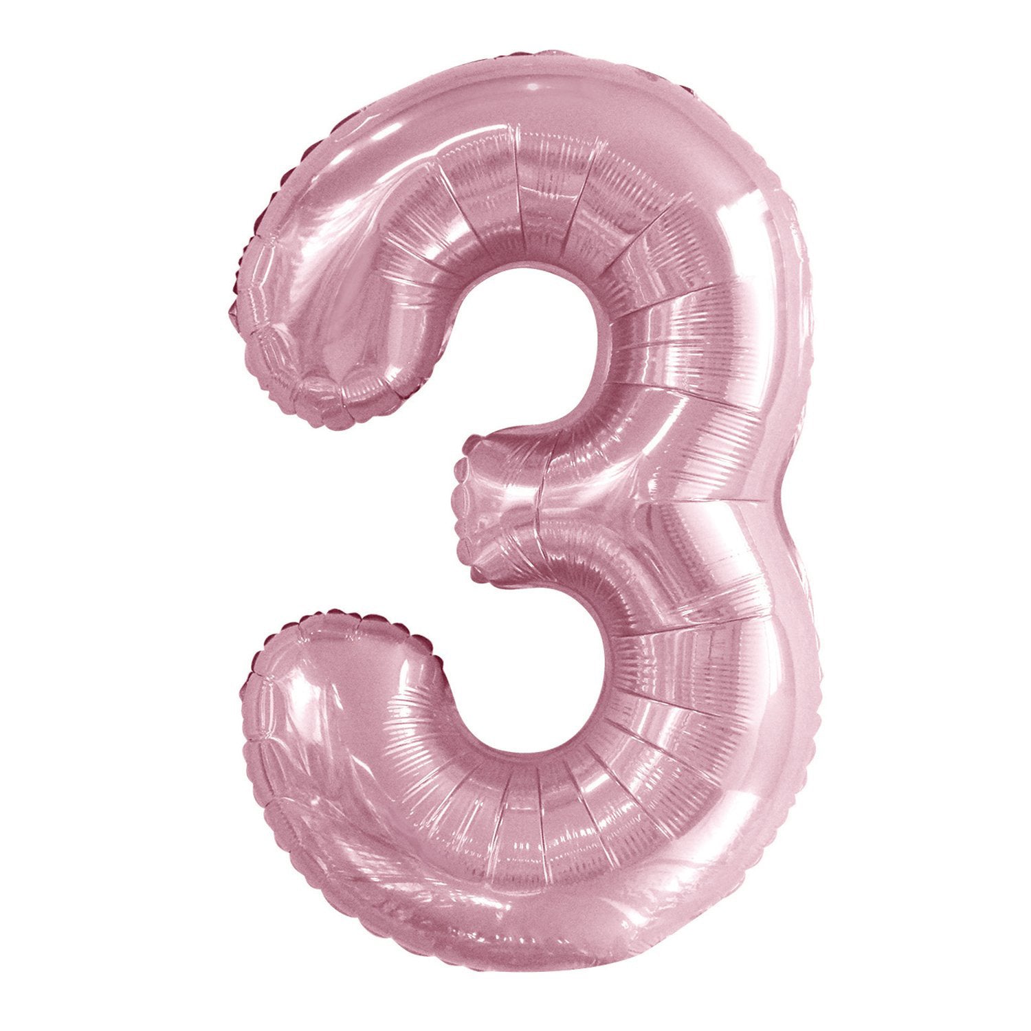 Number 2 Pastel Pink Foil Balloon 86cm - Party Savers