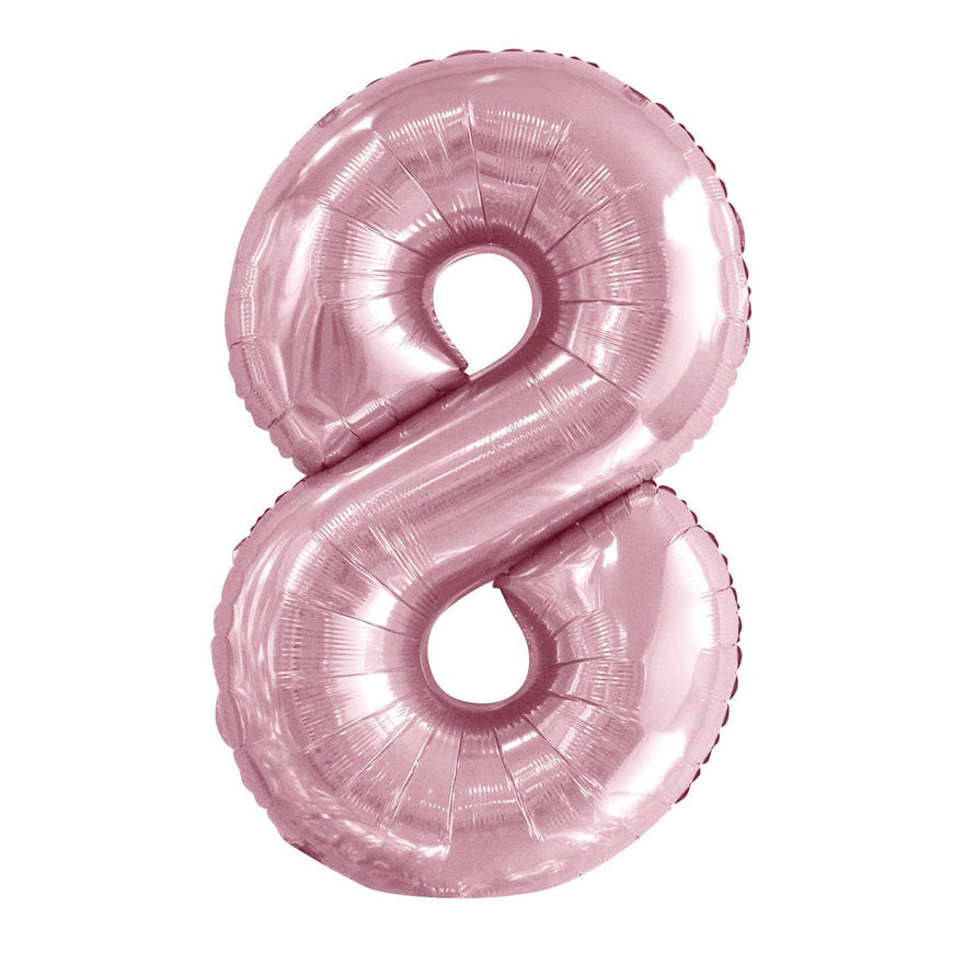Number 1 Pastel Pink Foil Balloon 86cm - Party Savers