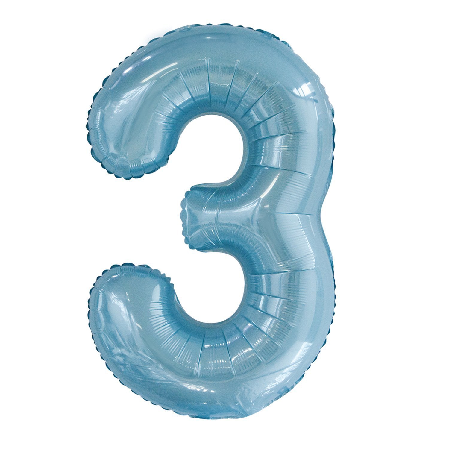 Number 2 Pastel Blue Foil Balloon 86cm Party Savers