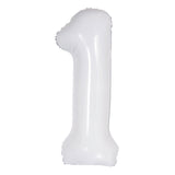 Number 4 White Foil Balloon 86cm - Party Savers