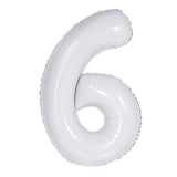 Number 1 White Foil Balloon 86cm - Party Savers