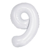Number 6 White Foil Balloon 86cm - Party Savers