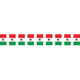 Mexican Flag Pennant Banner 17in x 60ft. Each - Party Savers