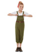 Girls Costume - Green WW2 Little Land Girl Costume