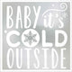 Baby It's Cold Outside Silver Beverage Napkins Foil Hot Stamped 16pk - Party Savers