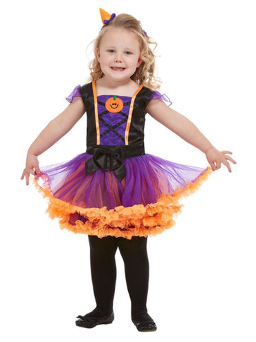 Girl Costumes - Toddler Pumpkin Witch Costume