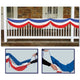 Patriotic Fabric Bunting 5ft 10in Each - Party Savers