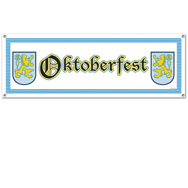 Oktoberfest Sign Banner 152cm x 53cm - Party Savers