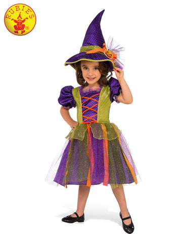 Girls Costume - Pumpkin Witch - Party Savers