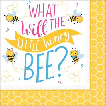 What will it Bee? Lunch Napkins 16pk - Party Savers