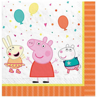 Peppa Pig Confetti Party Lunch Napkins 16pk