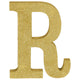 Letter R Gold Glittered Decoration MDF - Party Savers