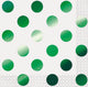 Green Foil Stamped Dots Beverage Napkins 16pk - Party Savers