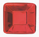 Red Foil Square Appetizer Plates 13cm 8pk - Party Savers
