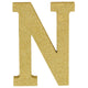 Letter N Gold Glittered Decoration MDF - Party Savers