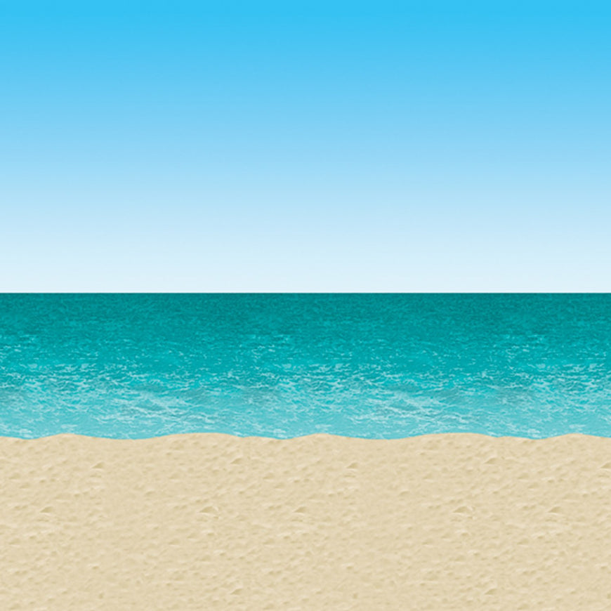 Ocean & Beach Backdrop 1.2m X 9m - Party Savers