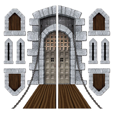Castle Door & Window Props 9pk - Party Savers