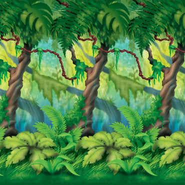 Jungle Trees Backdrop 1.2m X 9m - Party Savers