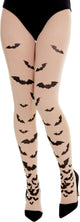 Opaque Tights with Bats - Party Savers