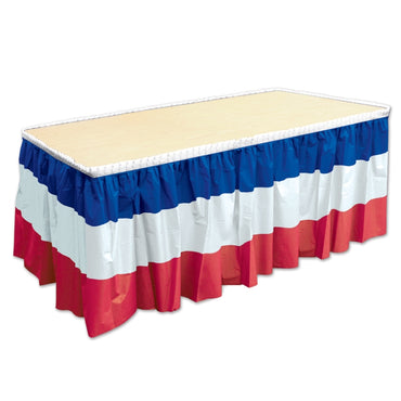 Patriotic Table Skirting 29in x 14ft Each - Party Savers