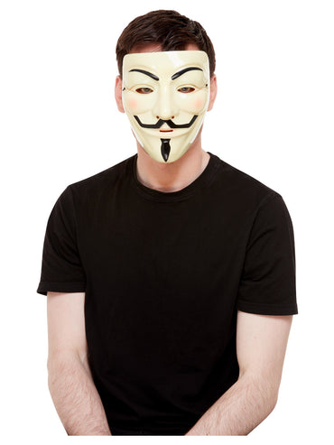 Guy Fawkes White Mask - Party Savers