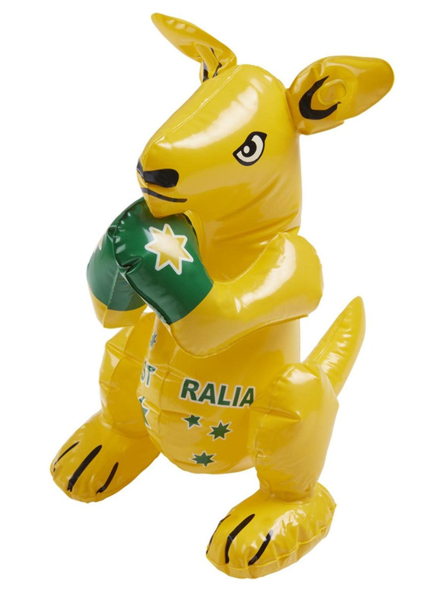 Yellow Inflatable Kangaroo with Australia Print 40cm each