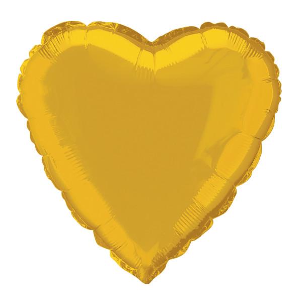 Black Heart Foil Balloon 45cm - Party Savers
