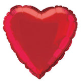 Red Heart Foil Balloon 45cm - Party Savers