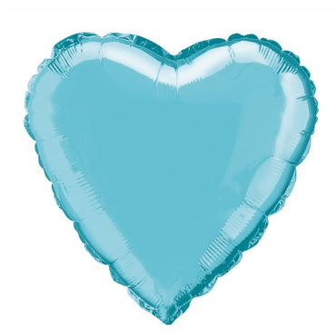 Pastel Blue Heart Foil Balloon 45cm - Party Savers