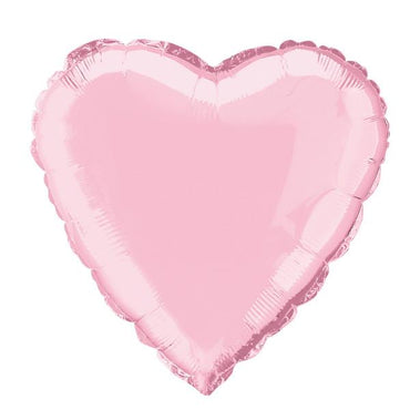 Pastel Pink Heart Foil Balloon 45cm - Party Savers