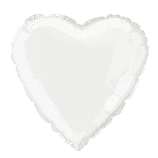 Black Heart Foil Balloon 45cm - Party Savers