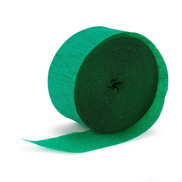Green Crepe Streamer 24m - Party Savers