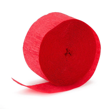 Red Crepe Streamer 24m - Party Savers