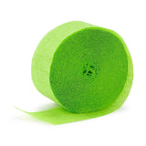 Lime Green Crepe Streamer 24m - Party Savers