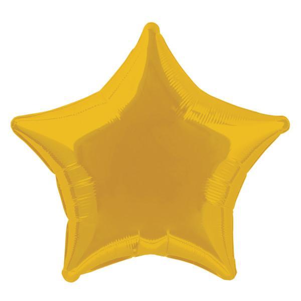 Orange Star Foil Balloon 50cm - Party Savers