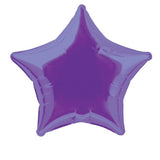 Black Star Foil Balloon 50cm - Party Savers