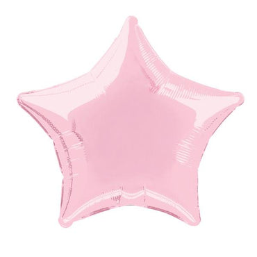 Pastel Pink Star Foil Balloon 50cm - Party Savers