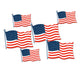American Flag Cutouts 5.75in And 8.5in 6pk - Party Savers
