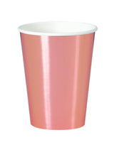 Green Foil Paper Cups 355ml 8pk - Party Savers