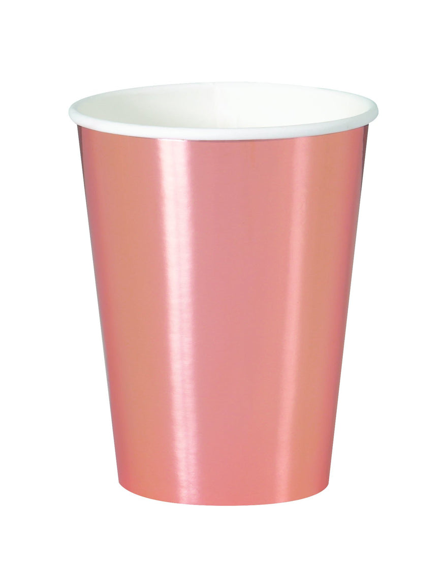 Iridescent Foil Paper Cups 355ml 8pk - Party Savers