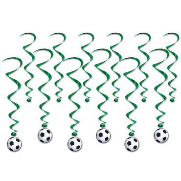 Soccer Ball Whirls 44cm-88cm 12pk - Party Savers