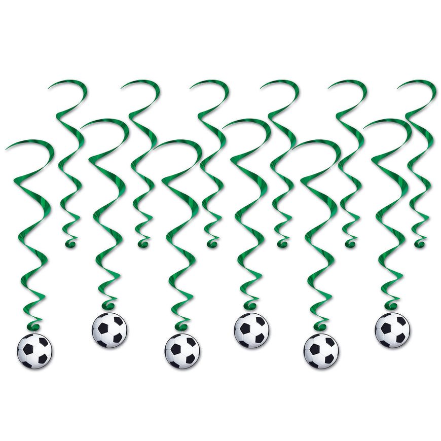 Soccer Ball Whirls 44cm-88cm 12pk - Party Savers
