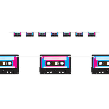 Cassette Tape Streamer 4.25in x 7ft Each