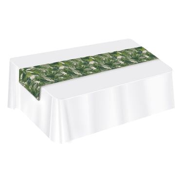 Palm Leaf Fabric Table Runner 12in x 6ft Each