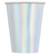 Silver Foil Paper Cups 355ml 8pk - Party Savers