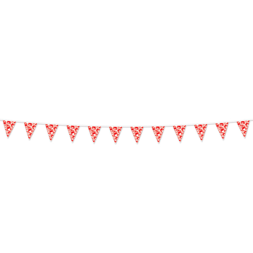 Crab Pennant Banner 9in x 10.9ft Each
