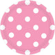New Pink Dots Round Paper Plates 17cm 8pk